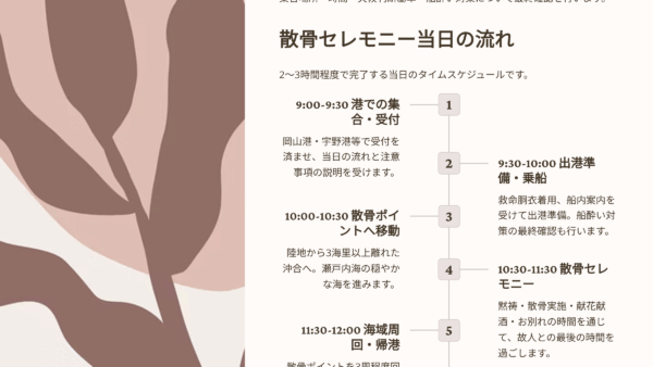 岡山市 海洋散骨業者おすすめ5選｜費用相場・流れ・選び方を完全解説【2025年最新】