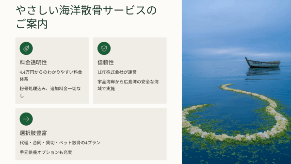 広島海洋散骨完全ガイド｜やさしい海洋散骨の料金・プラン・選ばれる理由を徹底解説